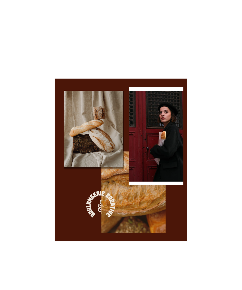 Moodboard branding pain pain boulangerie