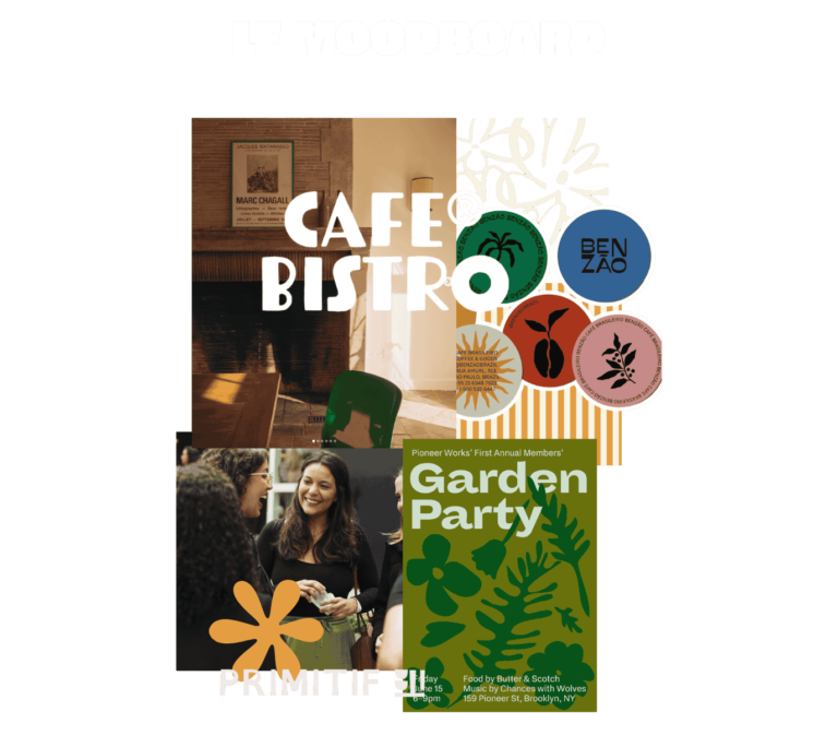 Moodboard identité visuelle maison charantoé