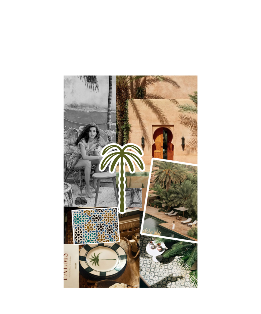 Moodboard branding hotel palmaire