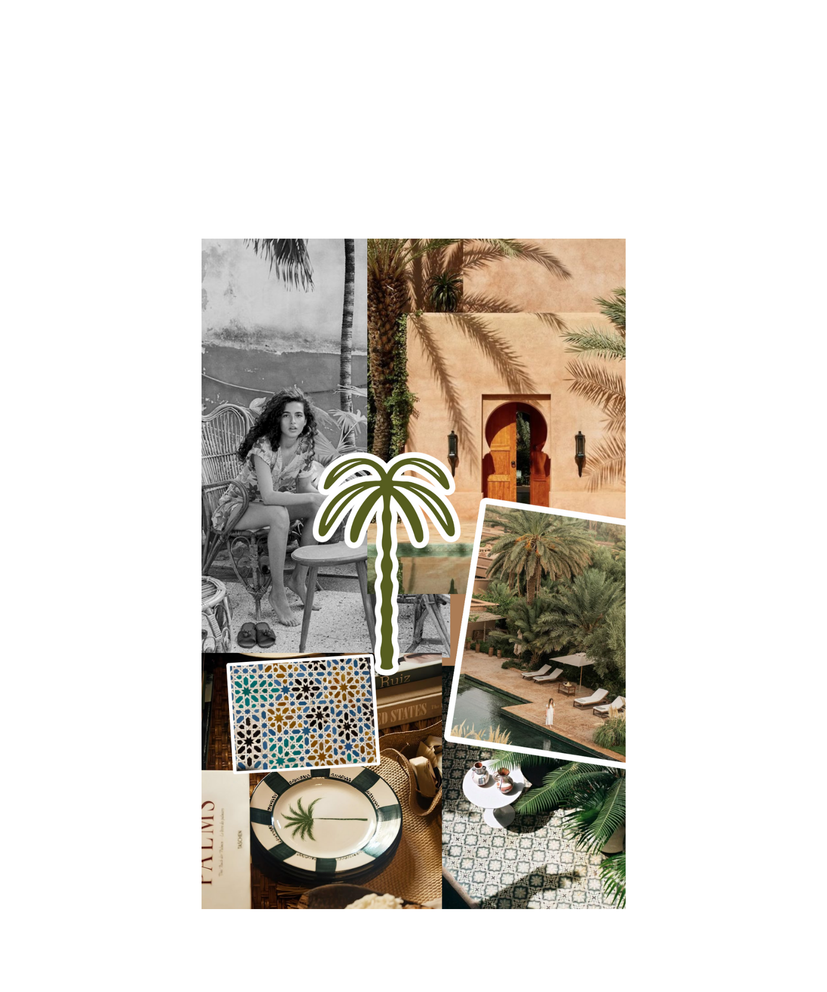 Moodboard branding hotel palmaire