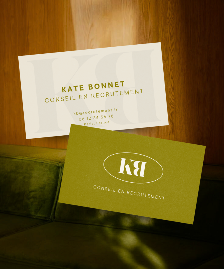 KB recrutement graphisme carte de visite